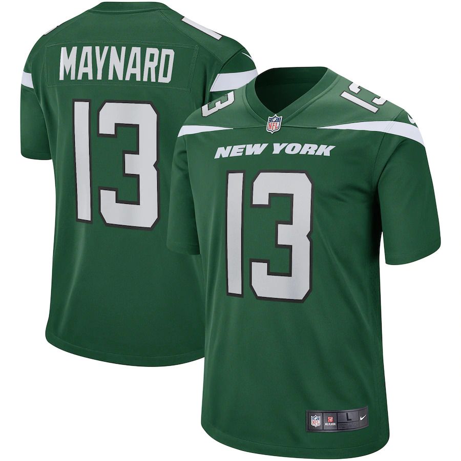 Men New York Jets 13 Don Maynard Nike Gotham Green Game Retired Player NFL Jersey